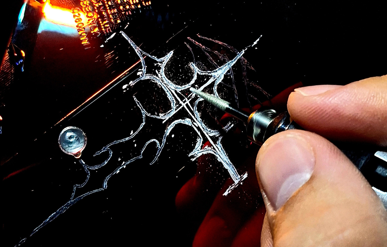 motorcycle rim engraving