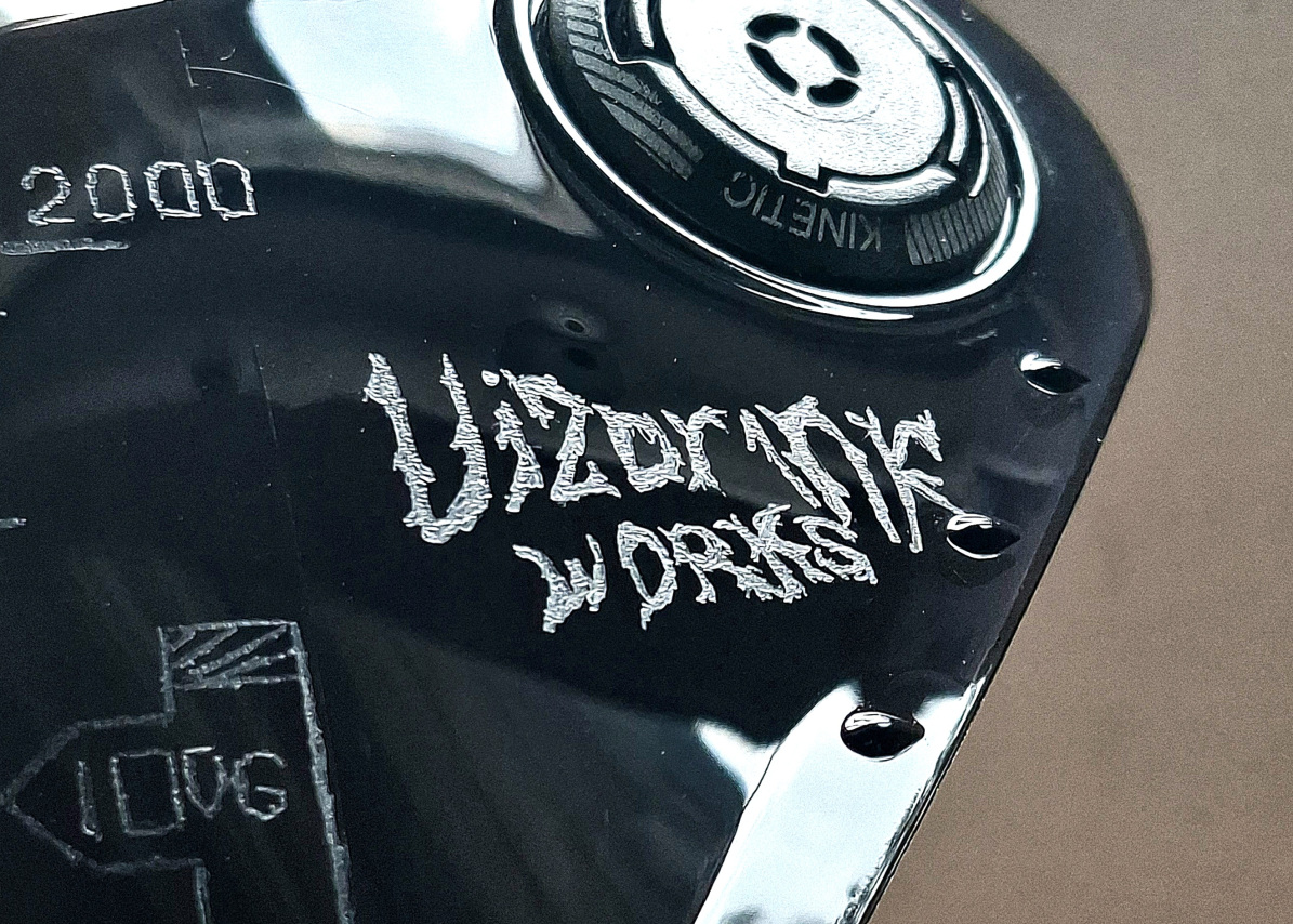 custom logo serial number engraving on parts